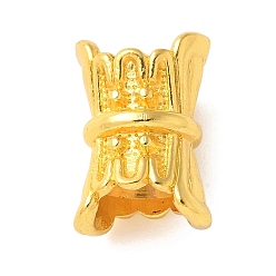 Золотой Сплавочные европейские бусины, без кадмия, без никеля и без свинца, бусины с большим отверстием, колонка, золотые, 14.5x10x9 мм, отверстие : 6.5 мм