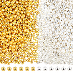 (52) Непрозрачная лаванда 1200 шт 2 цвета пластиковые бусины ccb, круглые, круглые, 5.5~6x5~5.5 мм, отверстие : 1.5 мм, 600 шт / цвет