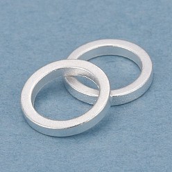 Посеребрённый Латунные соединительные колечки, долговечный, круглые кольца, 925 серебро покрытием, 7x1 мм, внутренний диаметр: 5 мм