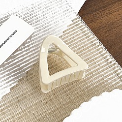 Желтая Старая Ткань  Пластиковые зажимы когтя волос, аксессуары для волос для женщин и девочек, треугольные, старое кружево, 55x51 мм