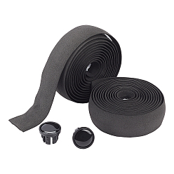 Black EVA Non-slip Band, Plastic Plug, Bicycle Accessories, Black, 29x3mm 2m/roll, 2rolls/set