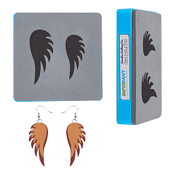 Wing 1 шт. штампы для резки дерева, Со сталью, для diy scrapbooking / фотоальбом, декоративная тисняющая бумажная карточка, изготовление изделий из кожи, крыло, 100x100x9 мм