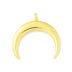 Золотой Латунные подвески, серп, стойки покрытие, без кадмия и без свинца, долговечный, золотые, 19.5x19x2 мм, отверстие : 1.8 мм
