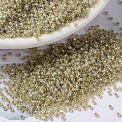 (RR2358) Silverlined Light Honey Opal MIYUKI Round Rocailles Beads, Japanese Seed Beads, (RR2358) Silverlined Light Honey Opal, 15/0, 1.5mm, Hole: 0.7mm, about 27777pcs/50g