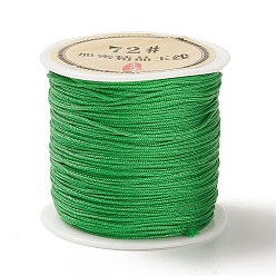 Green 50 Yards Nylon Chinese Knot Cord, Nylon Jewelry Cord for Jewelry Making, Green, 0.8mm