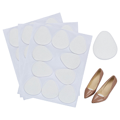 Белый Подушечка для передней части стопы из утолщенного войлока, подушечка для пятки половинного размера, клейкие протекторы для обуви, слеза, белые, 280x206x5 мм, 10палочек/шт.