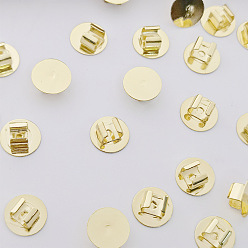 Light Gold Железная пряжка, укладка волос, для украшения волос своими руками хвостик, золотой свет, 10 мм, внутренний диаметр: 4~6 мм