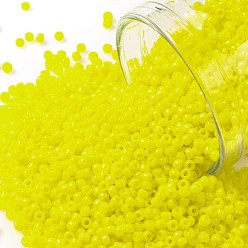 (42) Opaque Dandelion Круглые бусины toho, японский бисер, (42) непрозрачный одуванчик, 15/0, 1.5 мм, отверстие : 0.7 мм, Около 15000 шт / 50 г