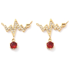 Сиамский 304 подвески-браслеты в виде сердца из нержавеющей стали со стразами, ионное покрытие (ip), золотые, Сиам, 21x20.5x3.5 мм, отверстие : 1.5 мм