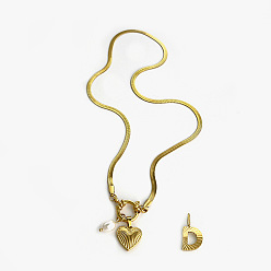 Letter D 304 ожерелья из нержавеющей стали с подвесками в виде букв и сердец для женщин, с натуральным пресноводным жемчугом, цветочный белый, золотые, Буква D, 18.23 дюйм (46.3 см)