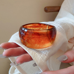 Шоколадный Акриловые браслеты, широкие браслеты для женщин, цвет шоколада, внутренний диаметр: 2-1/2 дюйм (6.2 см)