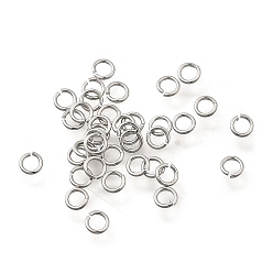 Платинированный Латунные кольца прыжок открыт, долговечный, без никеля , Реальная платина, 3.5x0.5 мм, внутренний диаметр: 2 мм