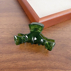 Морско-зеленый Заколки для волос из ацетата целлюлозы (смола) с бантиком, аксессуары для волос для девочек и женщин, цвета морской волны, 46x76 мм