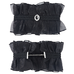 Черный Галстуки-бабочки из органзы и акрила, чёрные, 430 мм