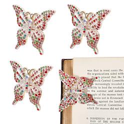 Colorful Alloy Book Clip, Butterfly, Colorful, 45x49.5x17mm