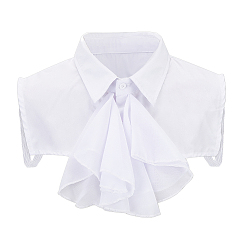 White Polyester False Collar for Shirt, Garment Accessories, White, 235x760x1mm