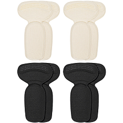 (52) Непрозрачная лаванда 4 пары 2 цвета пенопластовые вставки под пятку, самоклеящиеся стельки для обуви, для защиты ног, разноцветные, 150x90x7 мм, 2 пары / цвет