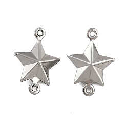 Нержавеющая Сталь Цвет 304 подвески из нержавеющей стали, звездные ссылки, не тускнеет, цвет нержавеющей стали, 18x13x4.5 мм, отверстие : 1.2 мм