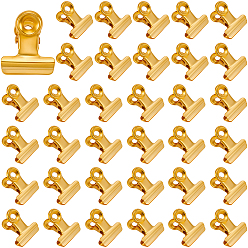 Золотой 35шт. скрепка из нержавеющей стали, держатель билета, Офисные и школьные принадлежности, золотые, 24x21x16 мм