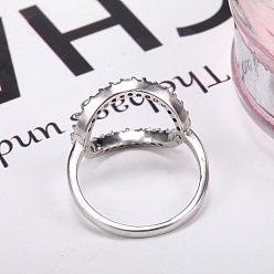 Clear Stainless Steel Finger Rings, with Cubic Zirconia, Stainless Steel Color, Clear, 18mm