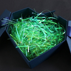 Зеленый лайм Красочный наполнитель из измельченной бумаги из рафии, для упаковки подарков и наполнения пасхальной корзины, зеленый лайм, 3 мм, 20 г / мешок