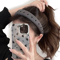 Сердце Ткань ленты для волос, сердце, 30 мм