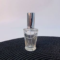 Gray Refillable Glass Spray Empty Bottles, with Fine Mist Sprayer & Dust Cap, for Perfume, Essential Oil, Gray, 3.3x8.1cm, Capacity: 10ml(0.34fl. oz)