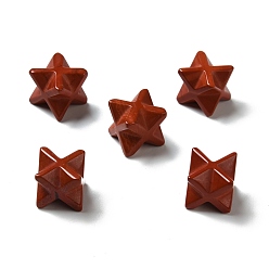 Red Jasper Natural Red Jasper Beads, No Hole/Undrilled, Merkaba Star, 12.5~13x12.5~13x12.5~13mm