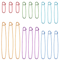 (52) Непрозрачная лаванда 6шт алюминиевый держатель для петель, разноцветные, 60~200x20~27x11~12.5 мм