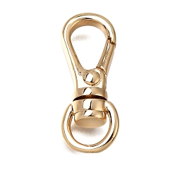 Plaqué 18K Or Véritable Fermoirs laiton pivotantes, sans nickel, réel 18 k plaqué or, 24.5x10x5.5mm, Trou: 3.5x6.5mm