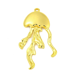 Jellyfish 304 подвески из нержавеющей стали, реальный 18 k позолоченный, медуза, 48x27x3 мм, отверстие : 2 мм