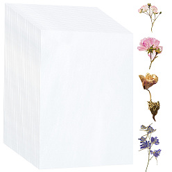 Белый Впитывающая бумага, для изготовления сухоцветов, принадлежности для цветочного пресса, белые, 200x150x0.1 мм, 50 шт / комплект