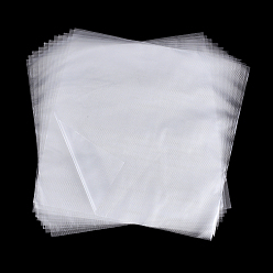 Прозрачный 2 квадратные пакеты из водорастворимой пленки ПВА, водорастворимый стабилизатор для вышивки, прозрачные, 199x201x0.1 мм, 100 простыни / мешок