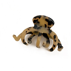 Бланшированный Миндаль Заколки для волос с когтями из ацетата целлюлозы (смола), осьминог, заколка для волос для женщин и девочек, бланшированный миндаль, 99x60 мм