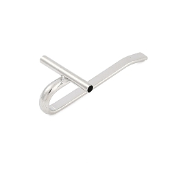 Платина Латунный трансфер, платина, 30x15x10.5 мм, отверстие : 1.5 мм