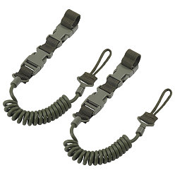 Темно-серый Нейлоновый тактический пружинный ремешок для активного отдыха, с пластиковыми пряжками, темно-серый, 540x34x26 мм