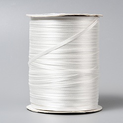 WhiteSmoke Double Face Satin Ribbon, Polyester Ribbon, WhiteSmoke, 1/8 inch(3mm) wide, about 880yards/roll(804.672m/roll)