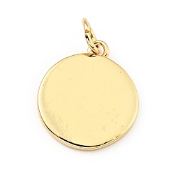 Mixed Color Brass Enamel Pendants, with Jump Rings, Cadmium Free & Lead Free, Real 18K Gold Plated, Flat Round with Angel, Mixed Color, 18.5mm, Hole: 3.5mm