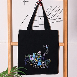 Озёрно--синий Наборы для вышивания своими руками, включая нитки и иглы для вышивки, круглые пяльцы, Плут синий, 390x350 мм