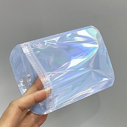 Васильковый Прямоугольник пластиковые почтовый замок сумки, многоразовые упаковочные пакеты, мешок с самоуплотнением, васильковый, 11x8.5 см, односторонняя толщина: 2.7 мил(0.07мм)