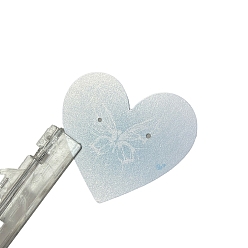Сердце Бумажные карты дисплей ювелирных изделий, сердце, 6.4x7 см