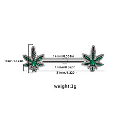 Лист 316l Кольца для сосков из хирургической нержавеющей стали и акрила, цвет нержавеющей стали, лист, 14 мм, штифты : 1.6 мм