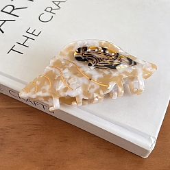 Peru Cellulose Acetate Claw Hair Clips, Shell, Peru, 120x50mm