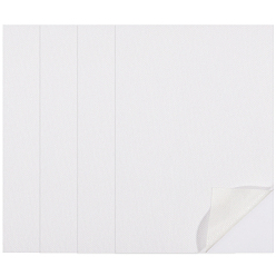 Белый Самоклеящийся нетканый материал, водорастворимые стабилизаторы для поделок своими руками, прямоугольные, белые, 42~42.2x30~30.5x0.02 см