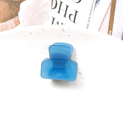 Темно-Голубой Мини-заколки для волос из ацетата целлюлозы, аксессуары для волос для девочек, глубокое синее небо, 23x23 мм