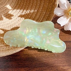 Бледно-Зеленый Акриловый зажим в форме облака, универсальный аксессуар для волос для женщин, бледно-зеленый, 105x50 мм