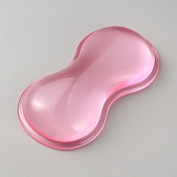 Pink Силиконовые подставки для запястий мышек, овальной формы, розовые, 146x79x23.5 мм