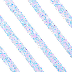 Темно-Голубой 5м самоклеящаяся полимерная лента-звездочка, для аксессуаров костюма, пояс украшение, глубокое синее небо, 12~13 мм