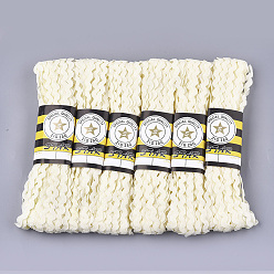 Кукурузный Шелк Ленты из полипропиленового волокна, форма волны, цвет колоса кукурузы, 7~8 мм, 15 двор / пачка, 6 расслоения / мешок