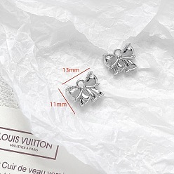 Bowknot Платинового сплава подвески, бантом, 11x13 мм